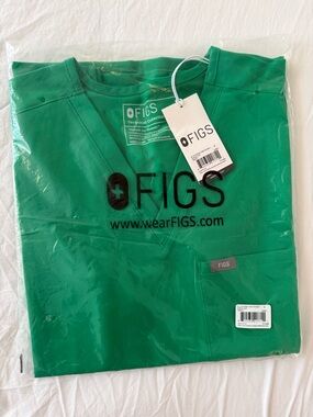 FIGS Emerald Green Medical Scrub Top
